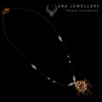 Kundan Design Inspired Invisible Chain (Pink)