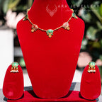 Lotus Design Necklace (Dual tone)