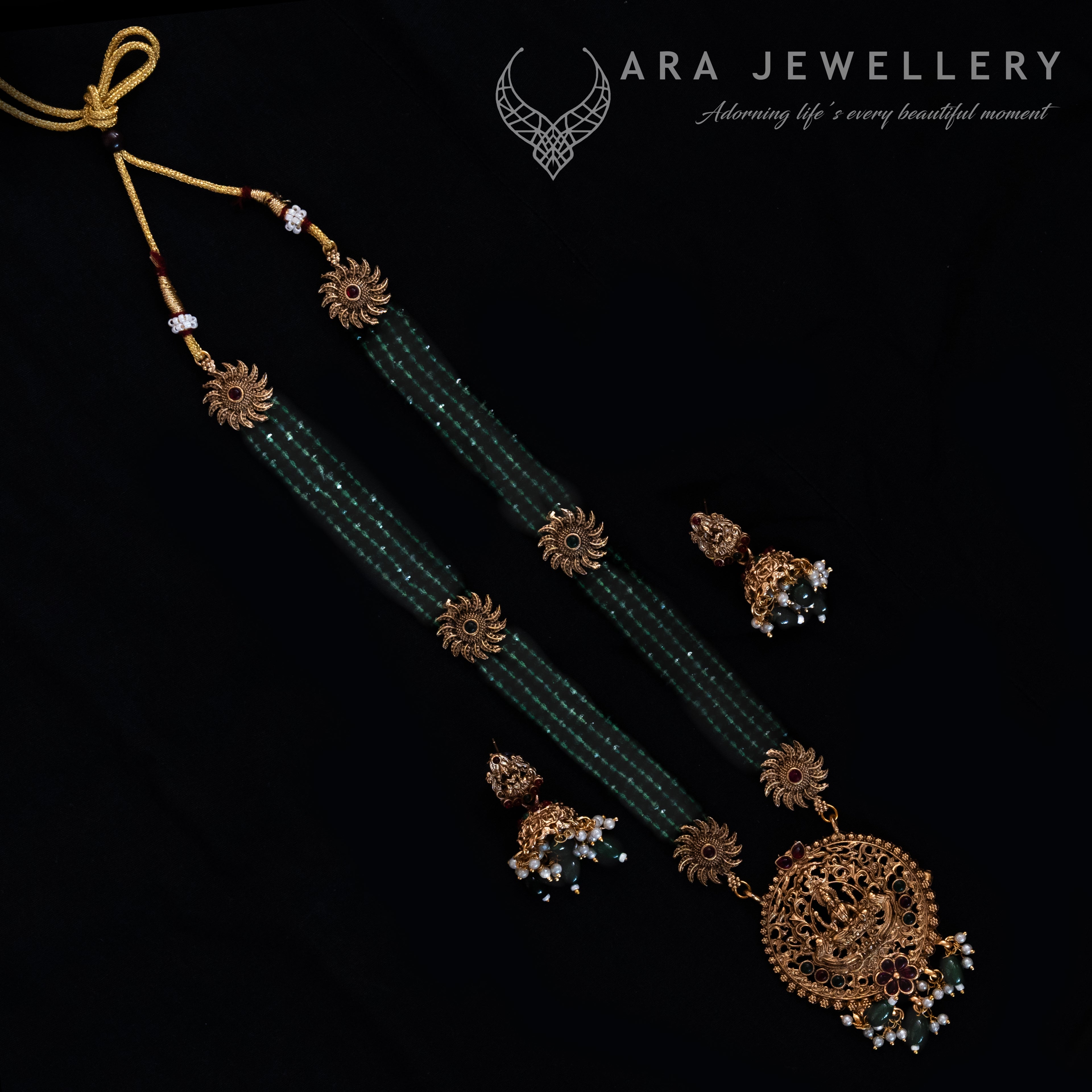 Green Beads Haram Set