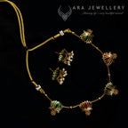 Lotus Design Necklace (Dual tone)